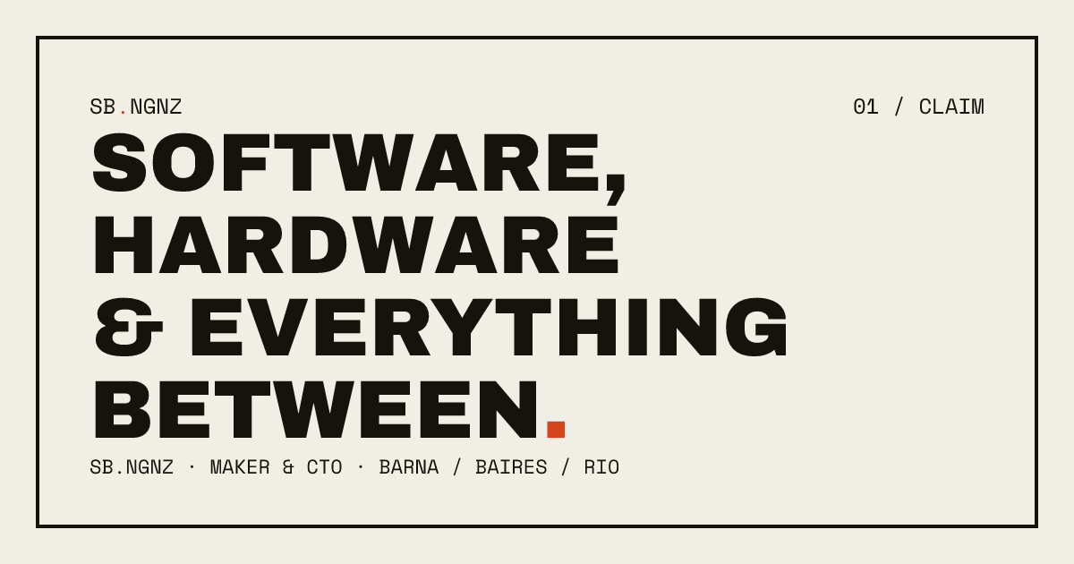 sb.ngnz · Software, hardware & everything between.